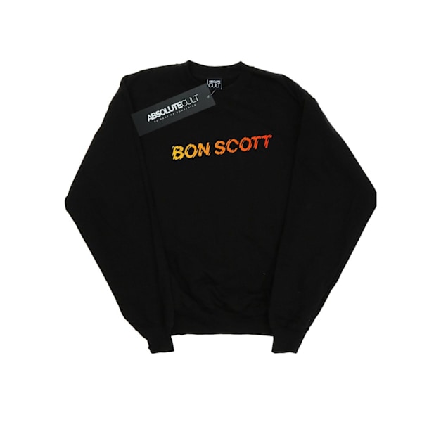 Bon Scott Herr Shattered Logo Sweatshirt S Svart Black S