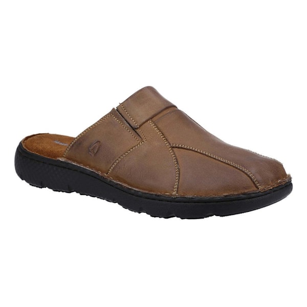 Hush Puppies Carson Lädertofflor för Herr 7 UK Brun Brown 7 UK