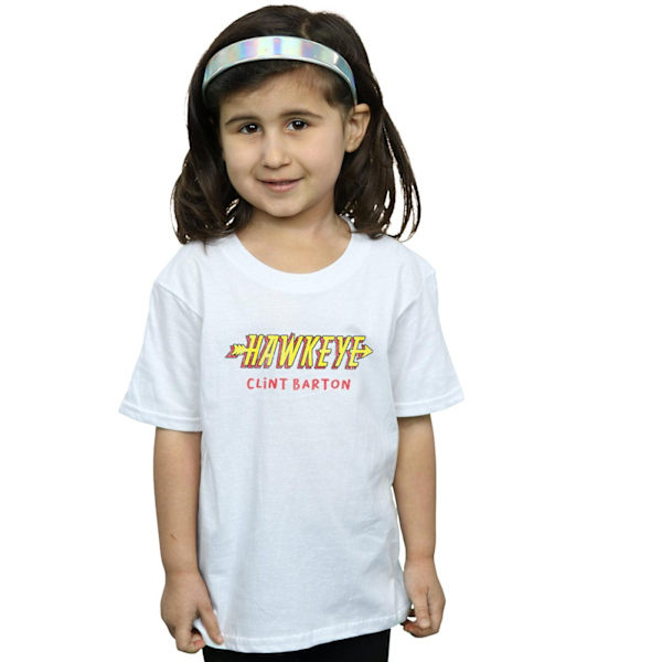 Marvel Girls Hawkeye AKA Clint Barton Bomull T-shirt 9-11 år White 9-11 Years