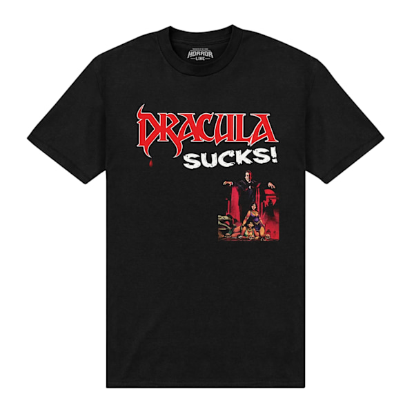 Horror Line Unisex Vuxen Dracula Sucks T-Shirt XXL Svart Black XXL