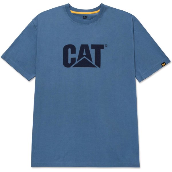 CAT Lifestyle Herr Logotyp T-shirt M Coronet Blue Coronet Blue M