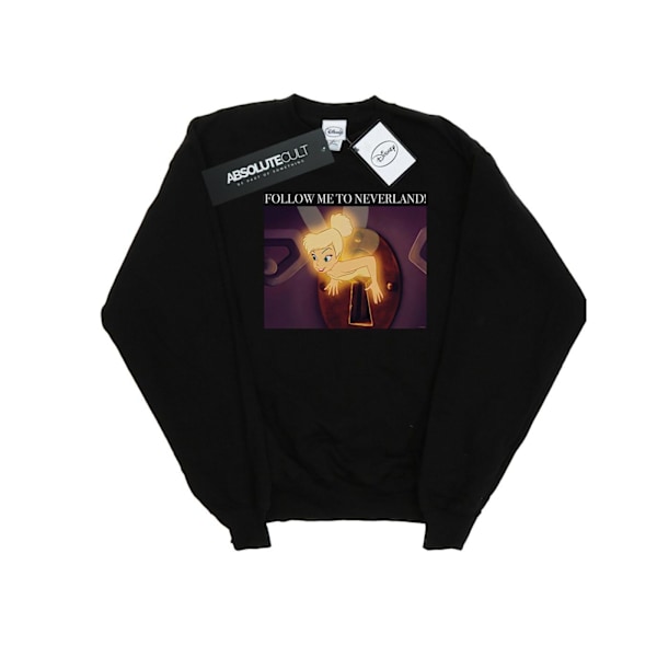 Disney Mens Tinker Bell Follow Me Sweatshirt 4XL Svart Black 4XL