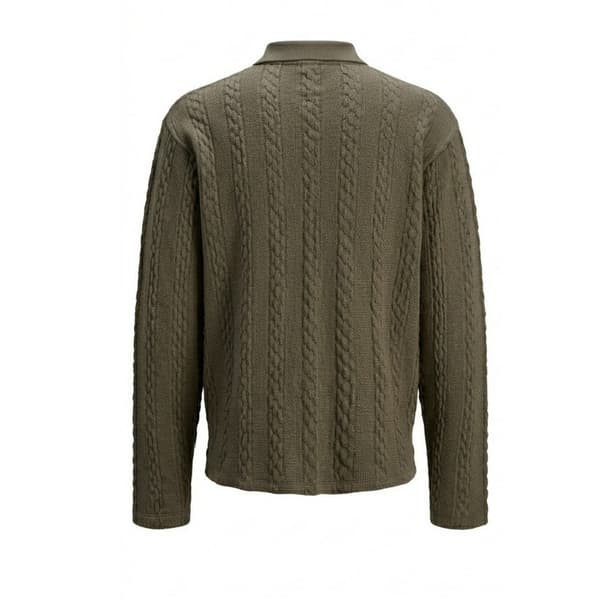 Jack And Jones Herr Kabelstickad Normal Långärmad Tröja M Sjösköldpadda Sea Turtle M