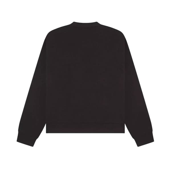 Casual Classics Unisex Premium Boxig Oversized Tröja med Förlängd Halsringning Black XS