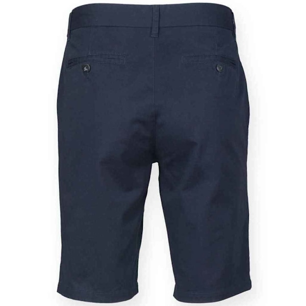 Front Row Herr Chino Stretch Shorts 38R Marinblå Navy 38R