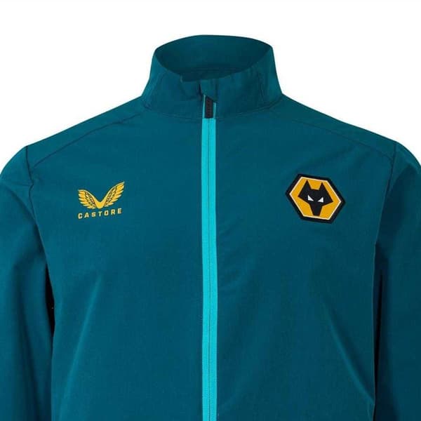 Castore Herr Wolverhampton Wanderers FC Anorak S Bay Blue Bay Blue S