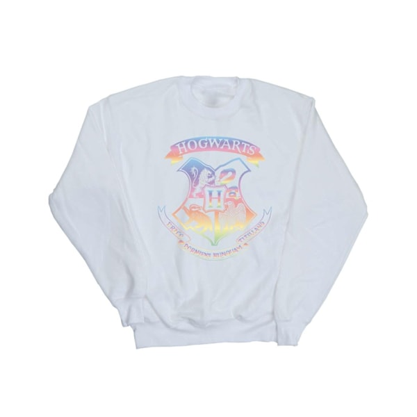 Harry Potter Girls Crest Pastel Sweatshirt 9-11 år Vit White 9-11 Years