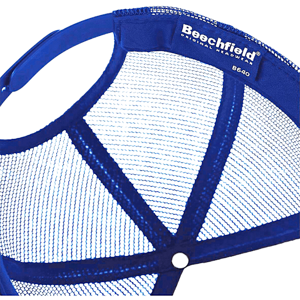 Beechfield Herr Halv Mesh Trucker Cap / Huvudbonad En Storlek Brigh Bright Royal/White One Size
