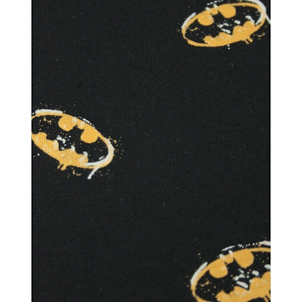 Batman Herr Stencil All-Over Print Väst S Svart Black S