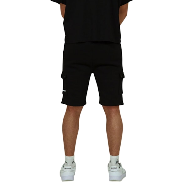 Hype Unisex Adult Continu8 Cargo Pocket Shorts M Svart Black M