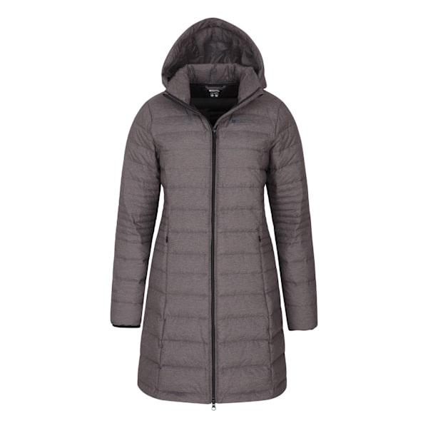Mountain Warehouse Damjacka för Kvinnor/Damer Furnace Down Lång Längd Dark Grey 10 UK
