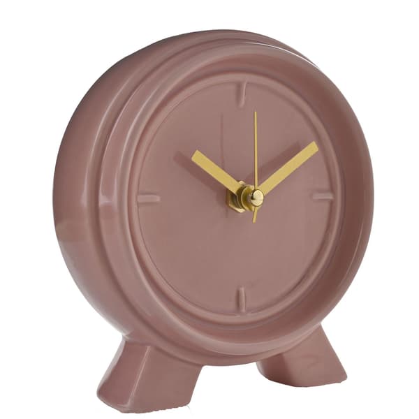 Interval Keramisk Mantel Klocka - Rosa Lera One Size Rosa Pink One Size