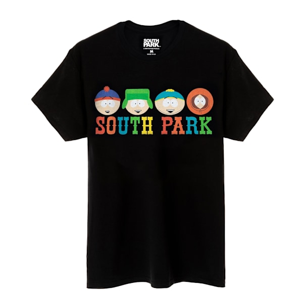 South Park T-shirt för män med karaktärer, XL, svart Black XL