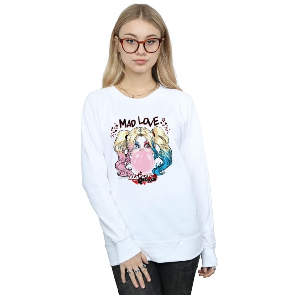 DC Comics Dam/dam Harley Quinn Mad Love Sweatshirt XL Whi White XL