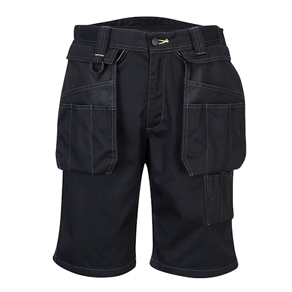 Portwest Herr PW3 Holster Pocket Shorts 41R Svart Black 41R