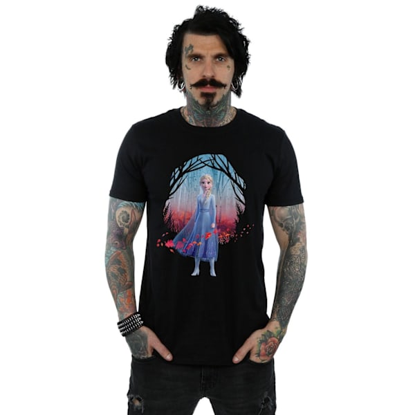 Disney Mens Frozen 2 Elsa Find The Way T-Shirt L Svart Black L