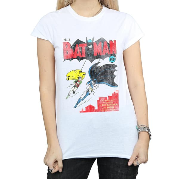 DC Comics Dam/Kvinnor Batman Issue 1 Omslag Bomulls T-Shirt M Vit White M
