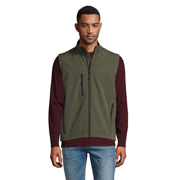 SOLS Herr Rallye Soft Shell Bodywarmer Jacka L Mörkgrön Dark Green L