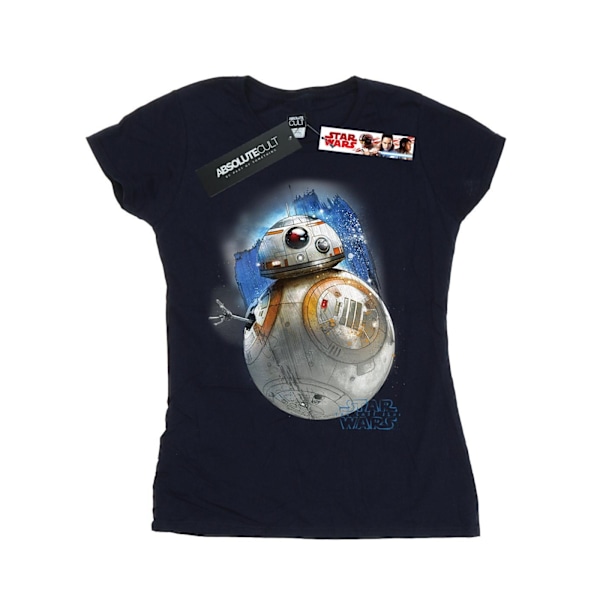 Star Wars: The Last Jedi Dam/Damer BB-8 Borstad Bomull T-shirt Navy Blue XXL
