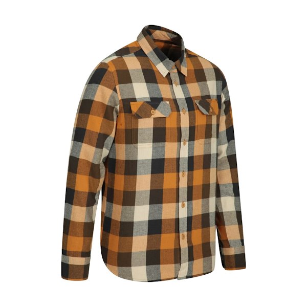 Mountain Warehouse Trace Flanell Långärmad Skjorta Herr XXL Ru Rust XXL