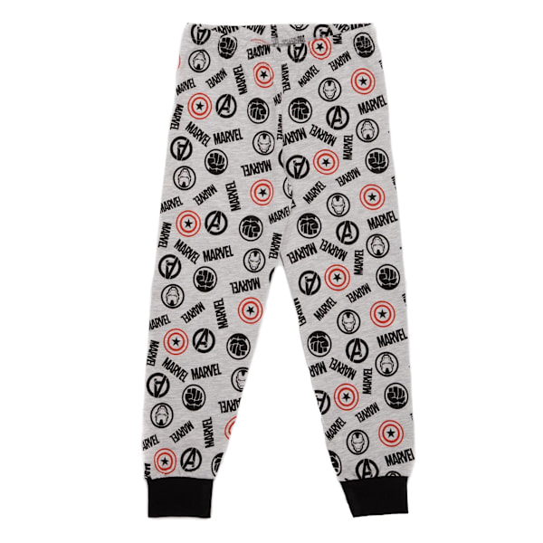 Marvel Avengers Pojkar Långärmad Pyjamas Set 3-4 År Svart/Grå Black/Grey 3-4 Years