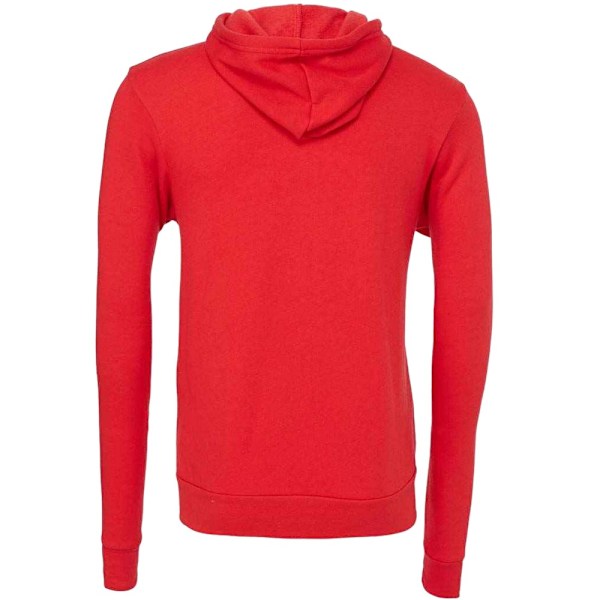 Bella + Canvas Unisex Vuxen Fleece Full Zip Hoodie XS Röd Red XS
