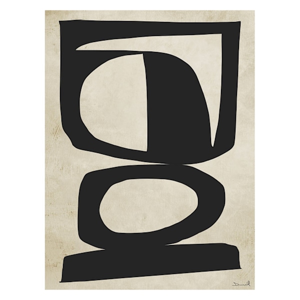 Dan Hobday Chances inramad duktryck 40cm x 30cm Svart/Vit Black/White 40cm x 30cm