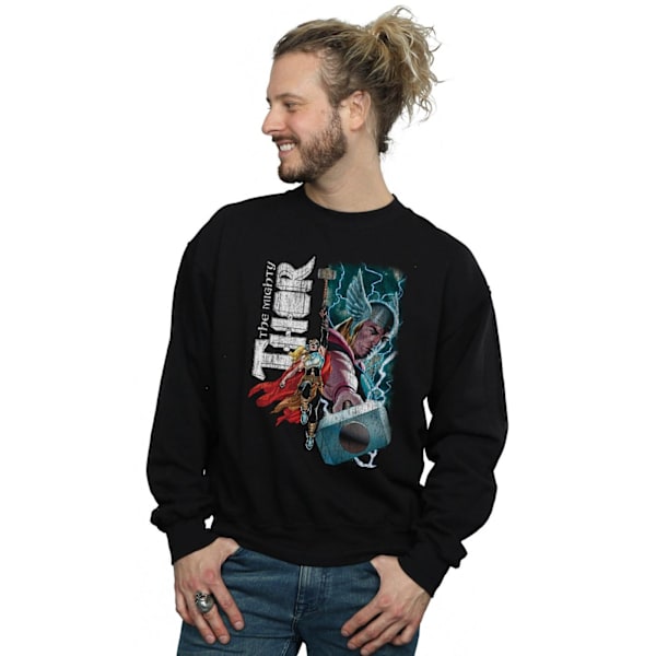 Marvel The Mighty Thor Mighty Duo Sweatshirt 4XL Svart Black 4XL