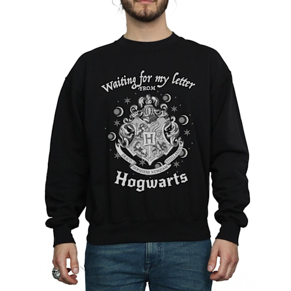 Harry Potter Herr Hogwarts Väntar På Mitt Brev Sweatshirt M B Black M