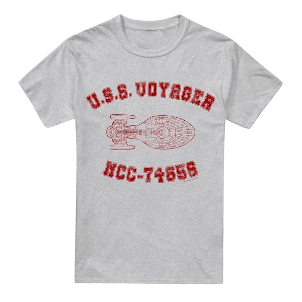 Star Trek Herr Voyager Tränings T-Shirt 5XL Sport Heather Sport Heather 5XL