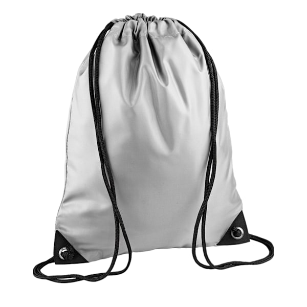 Bagbase Premium Nylon Dragkedja Väska One Size Silver Silver One Size