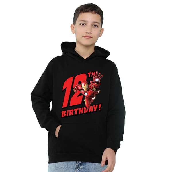 Marvel Barn/Barn Iron Man 12-årsdag Huvtröja 9-11 År Navy 9-11 Years