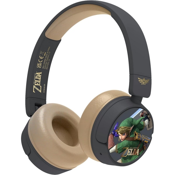 The Legend of Zelda Childrens/Kids Link Wireless Headphones One Grey/Beige One Size