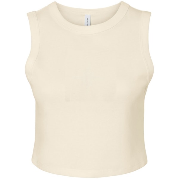 Bella + Canvas Dam/Kvinnor Muscles Micro-Rib Tank Top M Solid Solid Natural M