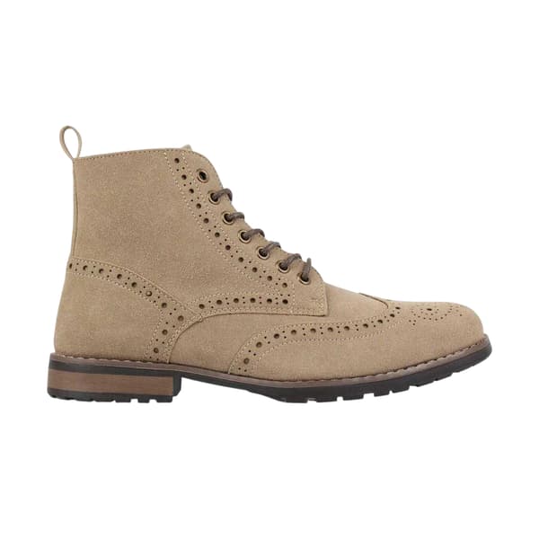 Nicholas Deakins Herr Brogue Detaljerade Blockklackskängor 8 UK Ca Camel 8 UK