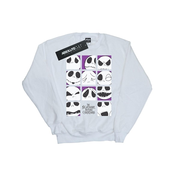 Disney Herr Nightmare Before Christmas Många Ansikten Av Jack Squar White 3XL