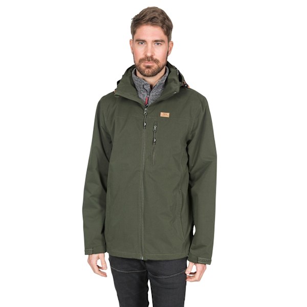 Trespass Mens Weir Vattentät Jacka M Olive Olive M