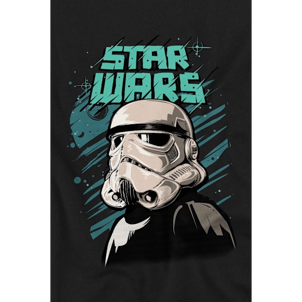 Star Wars Barn/Kids Street Glare Stormtrooper T-shirt 12-1 Black 12-13 Years