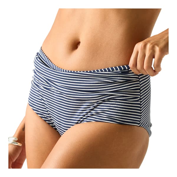Regatta Dam Loria Randig Seersucker Bikiniunderdel 12 Navy/White 12 UK