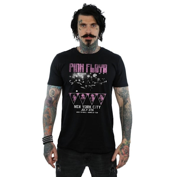 Pink Floyd Mens Tour NYC T-Shirt XXL Svart Black XXL