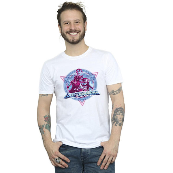 Marvel herr Thor Love And Thunder Neon Badge T-shirt 4XL vit White 4XL
