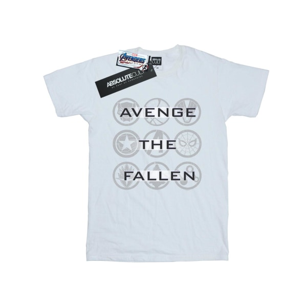 Marvel Girls Avengers Endgame Avenge The Fallen Icons Bomull T-shirt White 9-11 Years