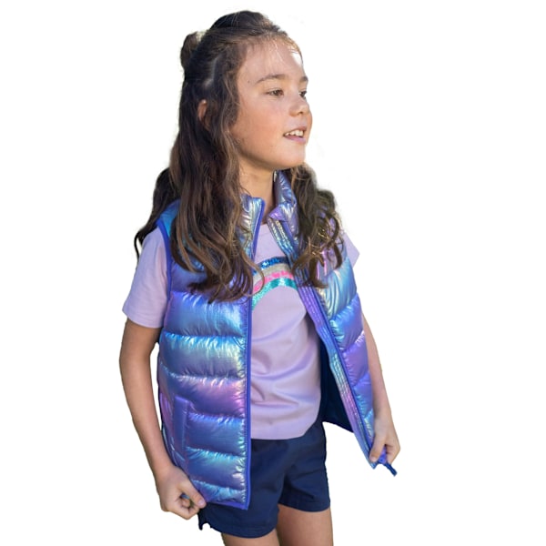 Mountain Warehouse Barn/Barn Rocko Plain Padded Gilet 11-1 Blue 11-12 Years