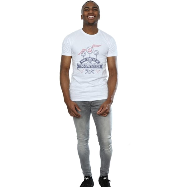 Harry Potter Quidditch på Hogwarts T-shirt S Vit White S