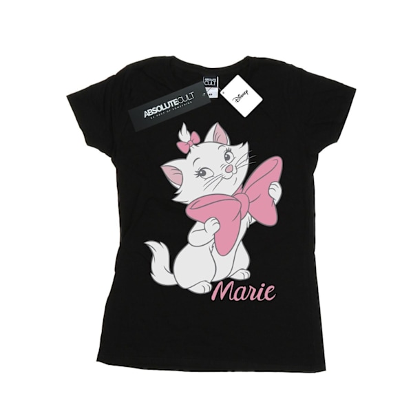 Disney Dam/Kvinnor Aristocats Marie Rosett Bomull T-shirt XXL Svart Black XXL