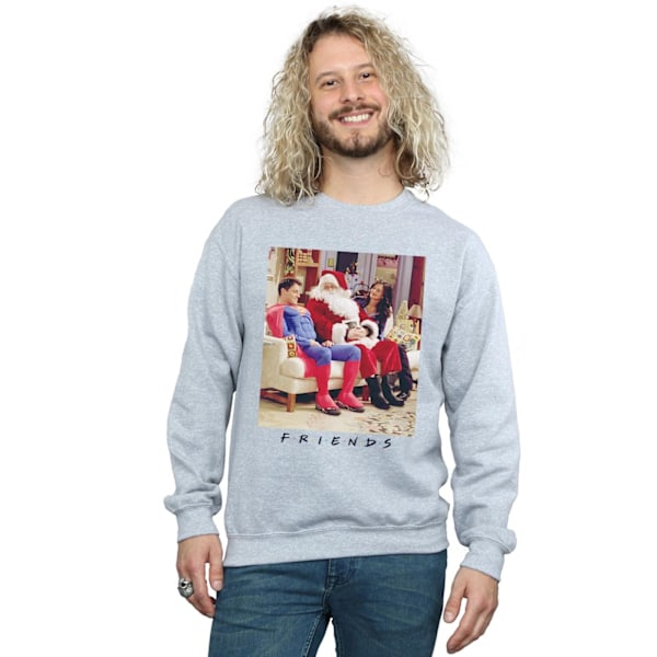 Friends Herr Superman Och Jultomte Sweatshirt L Sports Grey Sports Grey L