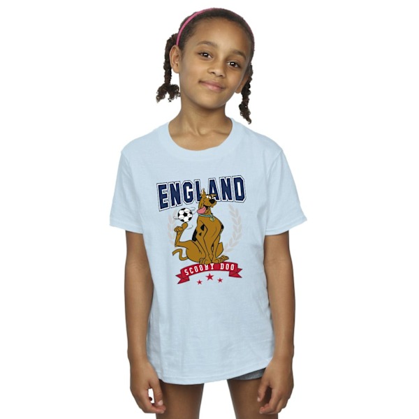 Scooby Doo Flickor England Fotboll Bomull T-shirt 3-4 År Baby Baby Blue 3-4 Years