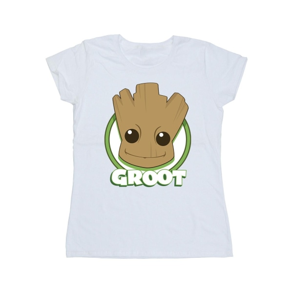 Guardians Of The Galaxy Dam/Dam Groot Badge Bomull T-shirt White M