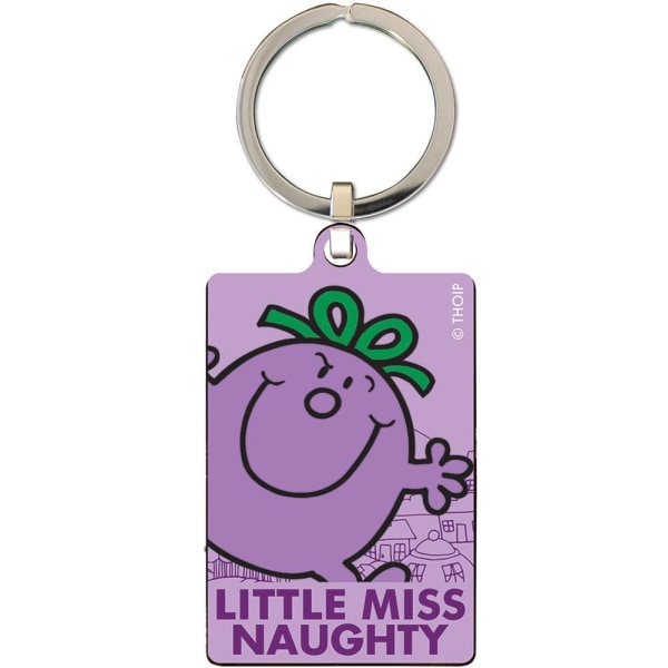 Little Miss Naughty Key Ring One Size Lila Purple One Size