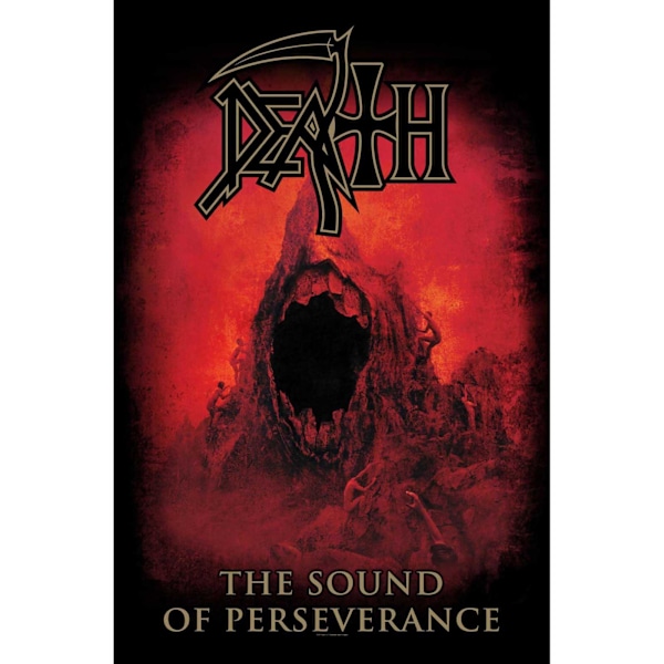Death The Sound Of Perseverance Textil Affisch One Size Röd/Svart Red/Black One Size
